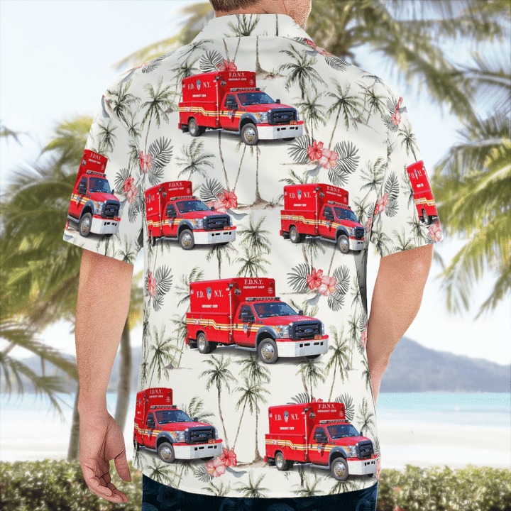 New York City Fire Department Fdny Emergency Crew Hawaiian Shirt