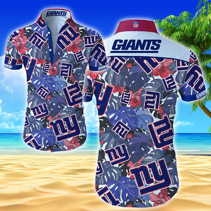 New York Giants Hawaiian Shirt Summer Button Up