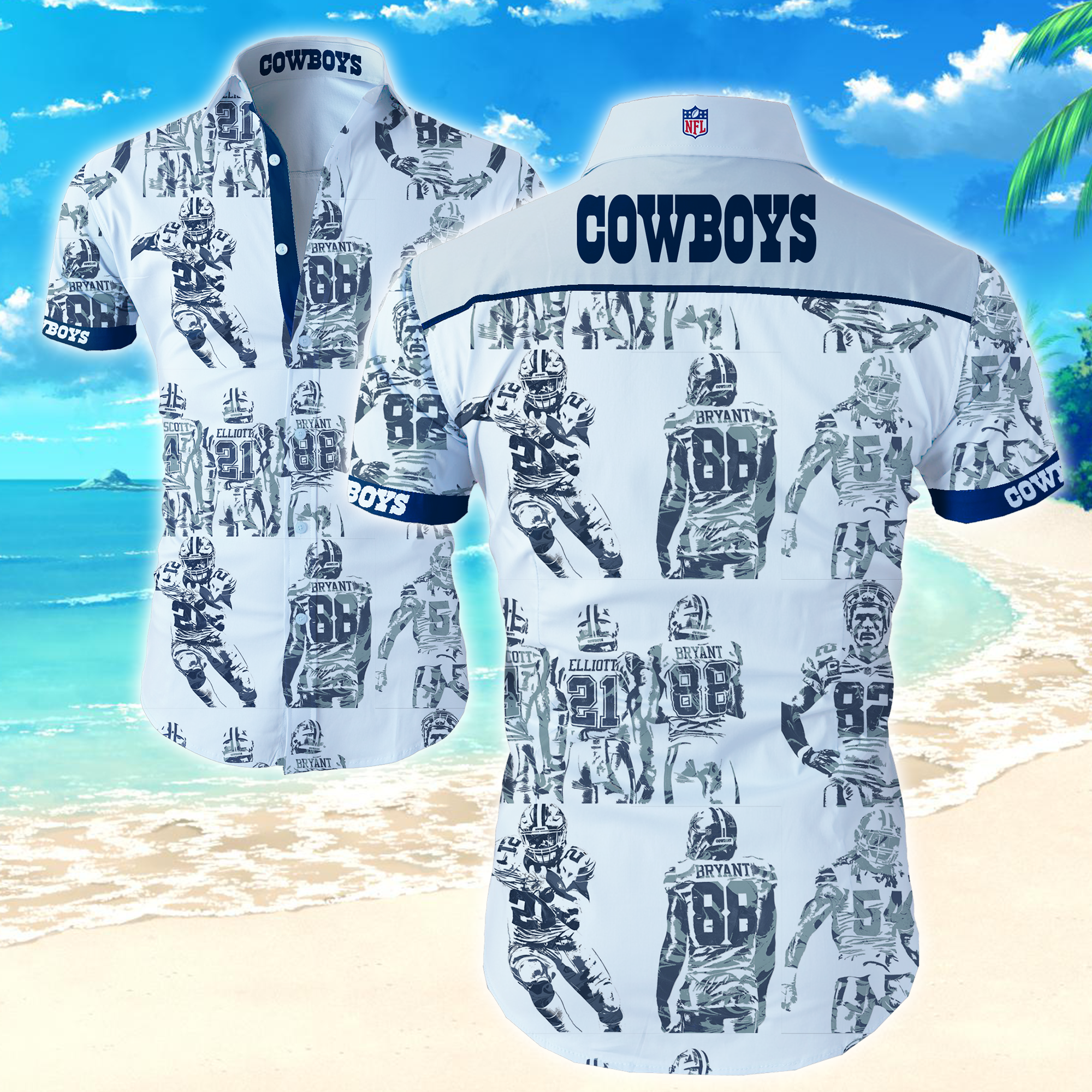 Nfl Dallas Cowboys Hawaiian Shirt Summer Button Up