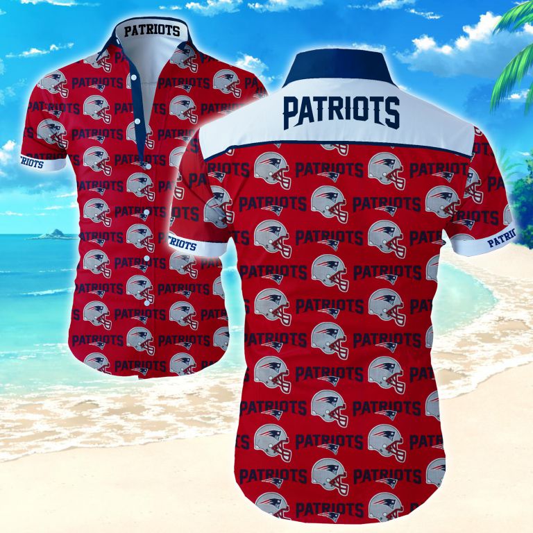 Nfl New England Patriots Hawaiian Shirt Summer Button Up