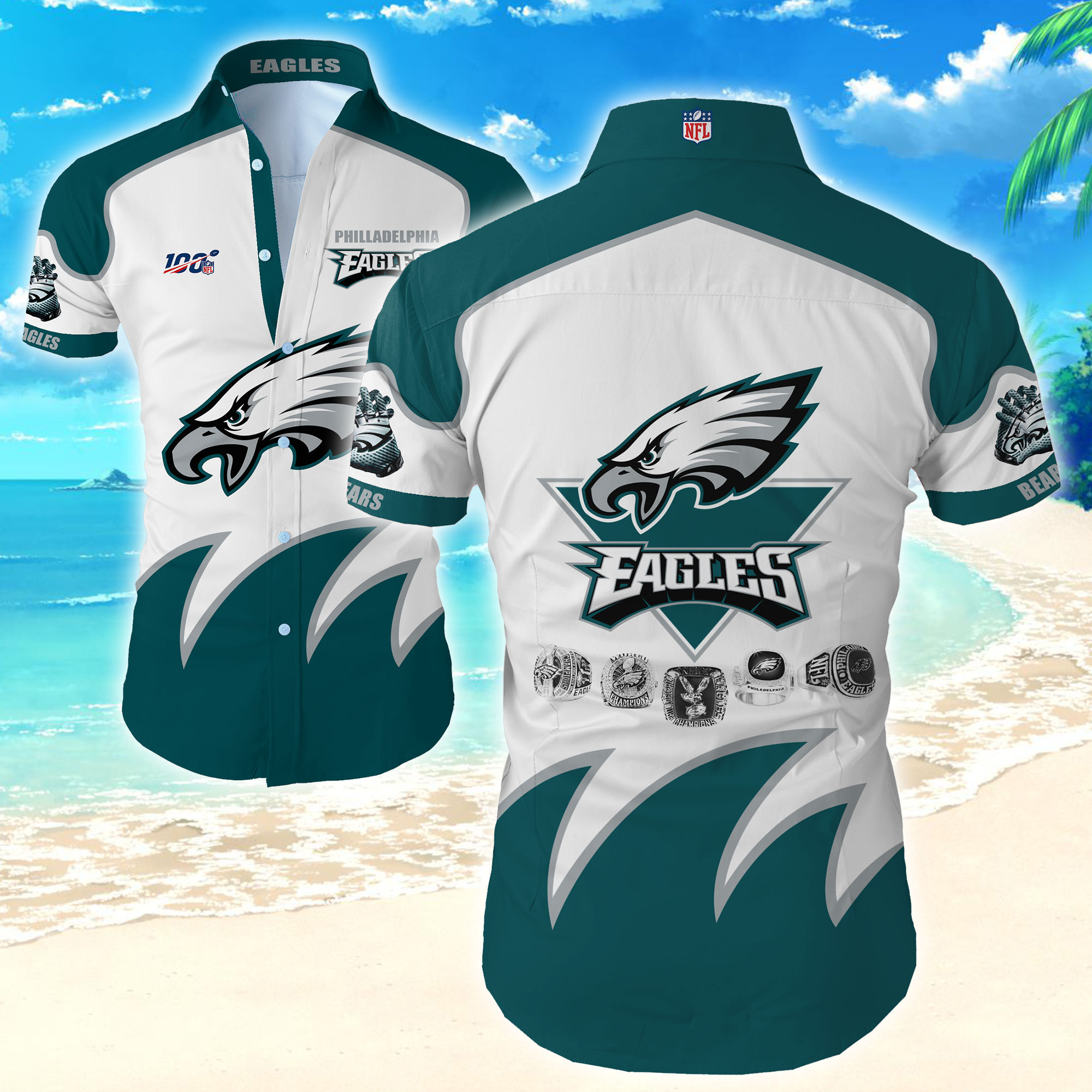 Nfl Philadelphia Eagles Hawaiian Shirt Summer Button Up