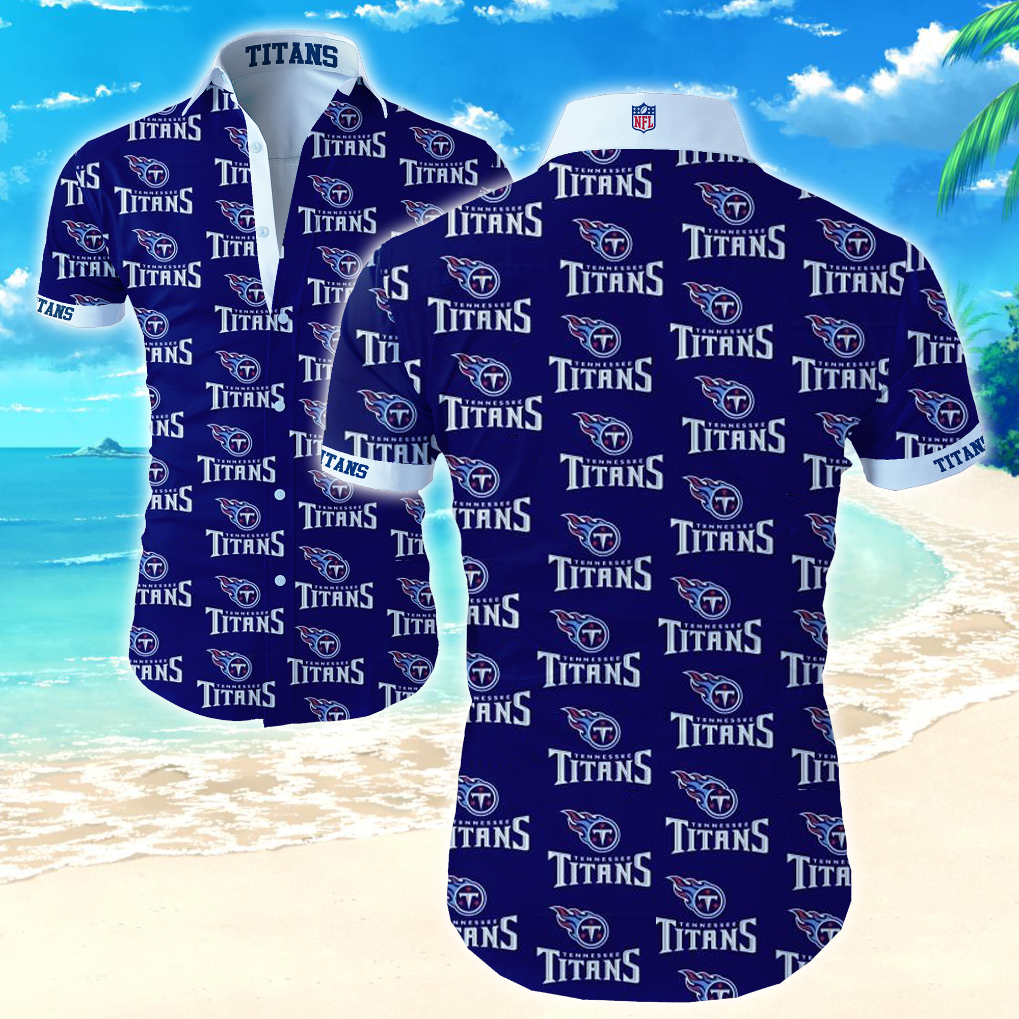 Nfl Tennessee Titans Hawaiian Shirt Summer Button Up