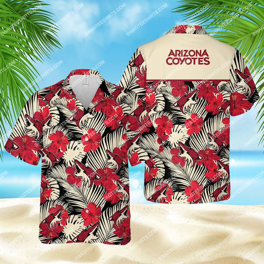 Nhl Arizona Coyotes Hockey All Over Print Hawaiian Shirt