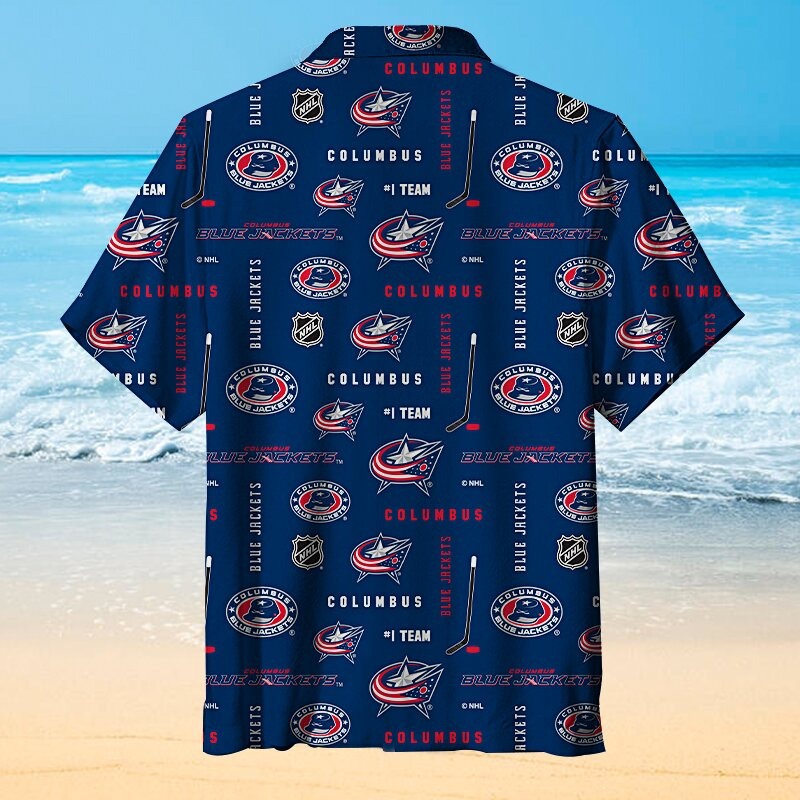 Nhl Columbus Blue Jackets Hawaiian Shirt