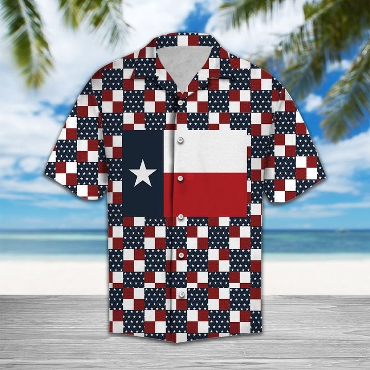 Nice Texas Hawaiian Shirt Summer Button Up