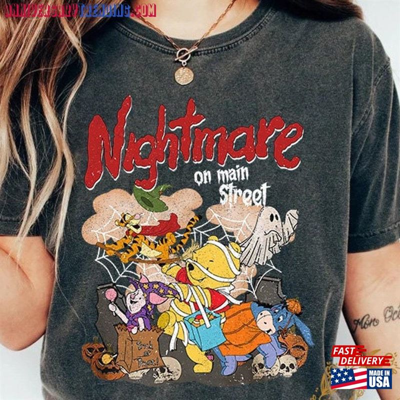 Nightmare On Main Street Winnie The Pooh Shirt Halloween Classic Sweatshirt