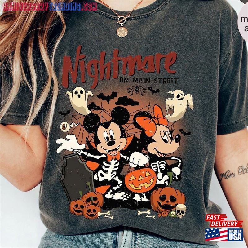 Nightmare On The Main Streat Shirt Halloween Shirts Pumpkin Classic Hoodie