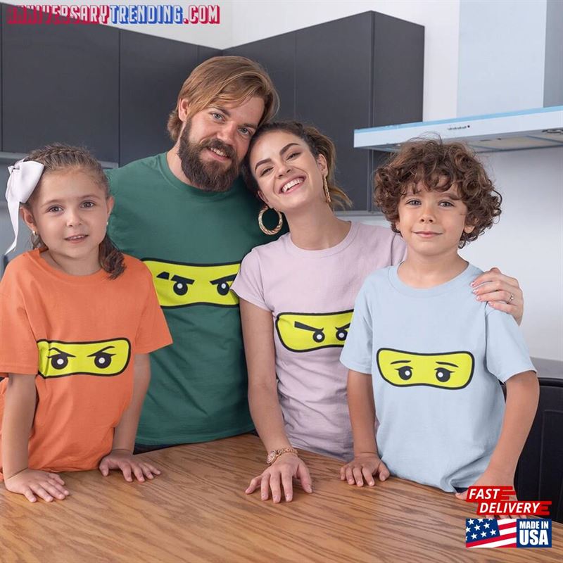 Ninja Eyes Halloween Shirt Family Matching Shirts Group Costume Sweatshirt Hoodie