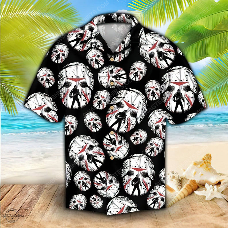 No Lives Matter Jason Voorhees Halloween Hawaiian Shirt