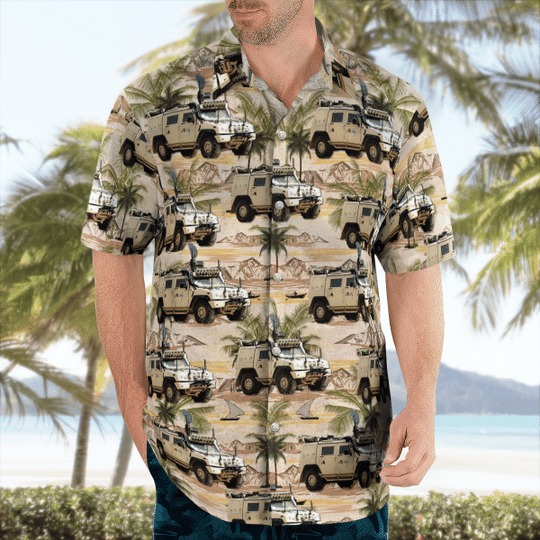 Norwegian Army Iveco Lmv Hawaiian Shirt