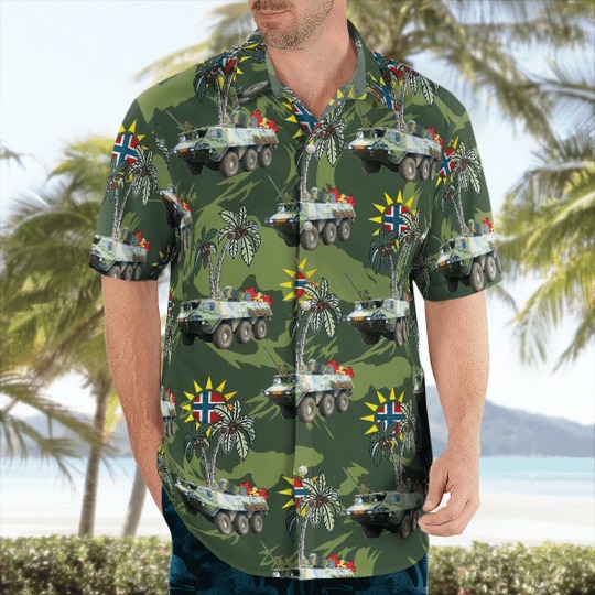 Norwegian Army Sisu Xa-185 Hawaiian Shirt