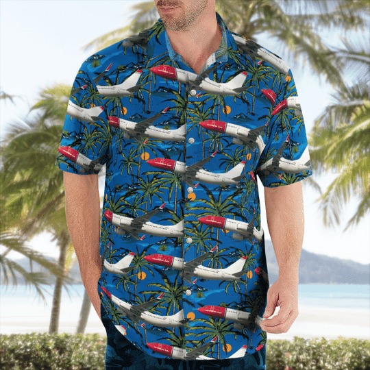 Norwegian Boeing 737-81P Hawaiian Shirt