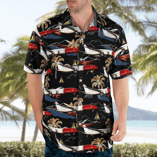 Norwegian Boeing 787-9 Dreamliner Hawaiian Shirt