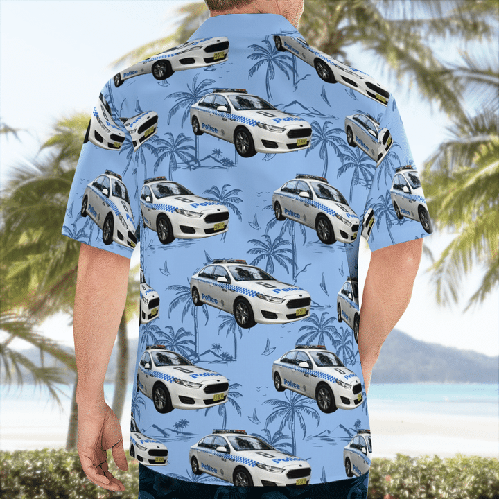 Nsw Police Force Ford Falcon General Duties Hawaiian Shirt