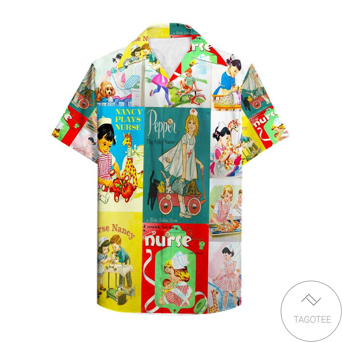 Nurse Vintage Retro Hawaiian Shirt