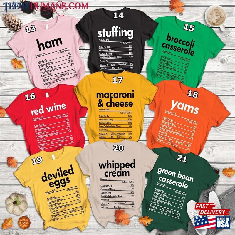 Nutrition Facts Shirt Sweatshirt T-Shirt