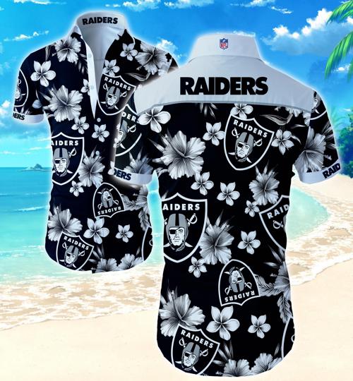 Oakland Raiders Hawaiian Shirt Summer Button Up