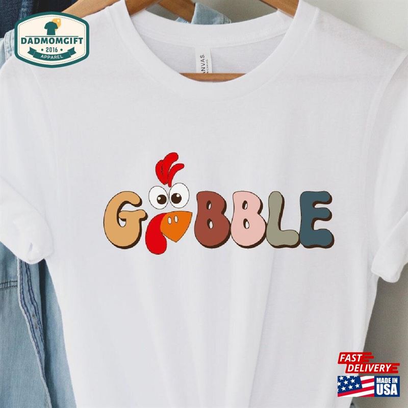 Obble Gobble Thanksgiving Shirt T Womens Family Shirts Hoodie Sweatshirt