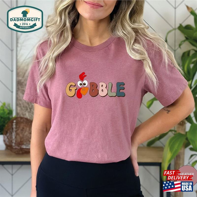 Obble Gobble Thanksgiving Shirt T Womens Family Shirts Hoodie Sweatshirt