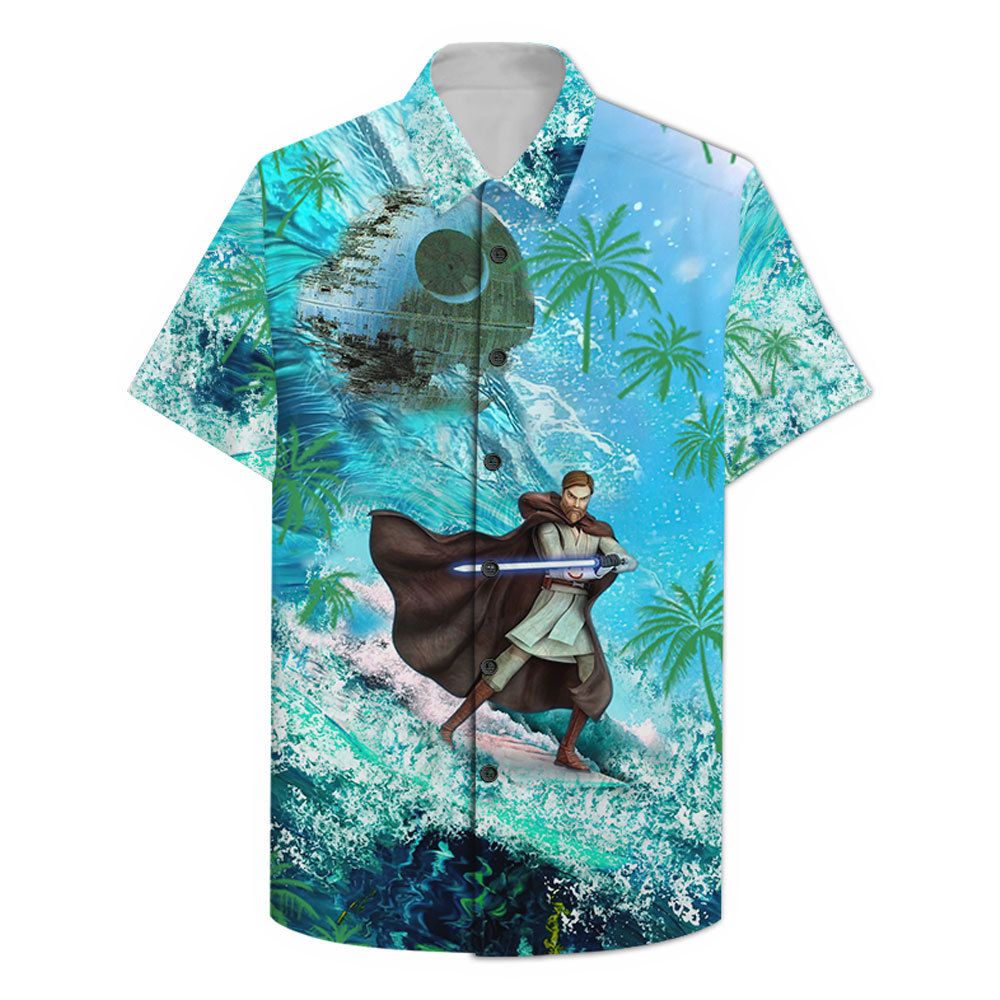 Obi Wan Kenobi Surfing Hawaiian Shirt