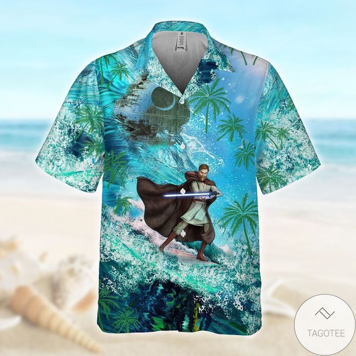 Obi Wan Surfing Hawaiian Shirt