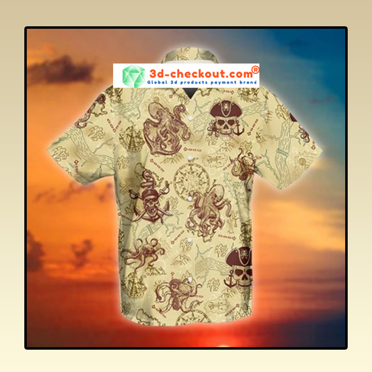 Octopus Pirate Hawaiian Shirt