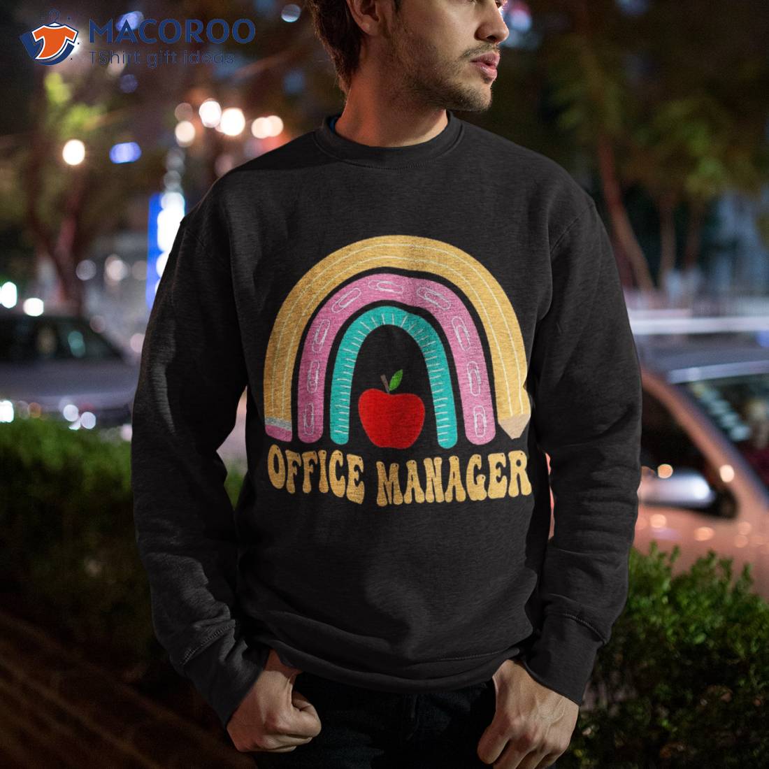 Office Manager Rainbow Pencil Back To School Appreciation Shirt Office Manager Rainbow Pencil Back To School Appreciation Shirt