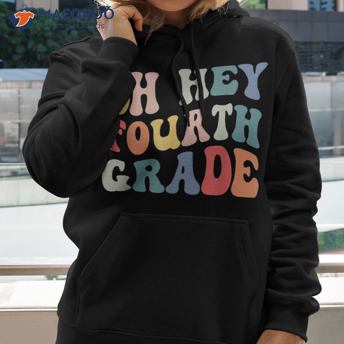 Oh Hey Fourth Grade Groovy Funny Back To School Teacher Kids Shirt