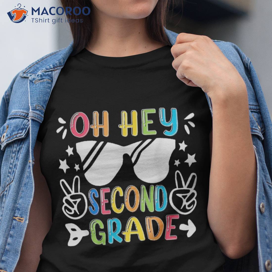 Oh Hey Second Grade Groovy 2nd Teacher Back To School Shirt