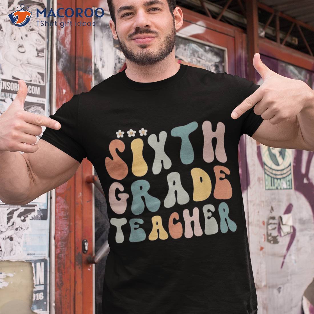 Oh Hey Sixth Grade Groovy Funny Back To School Teacher Kid Shirt