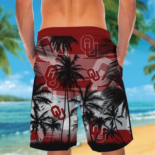 Oklahoma Sooners Tropical Hawaiian Shirt Short