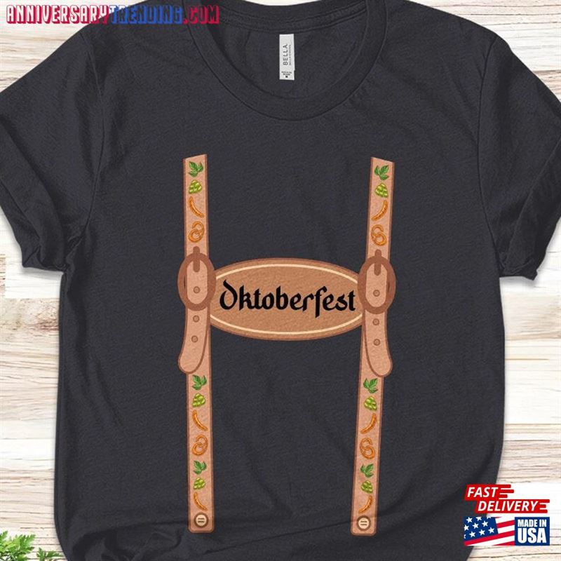 Oktoberfest Sausage Pretzel Beer Vintage Retro Shirt Funny German Drinking Bratwurst Festival Lover Costume Classic T-Shirt