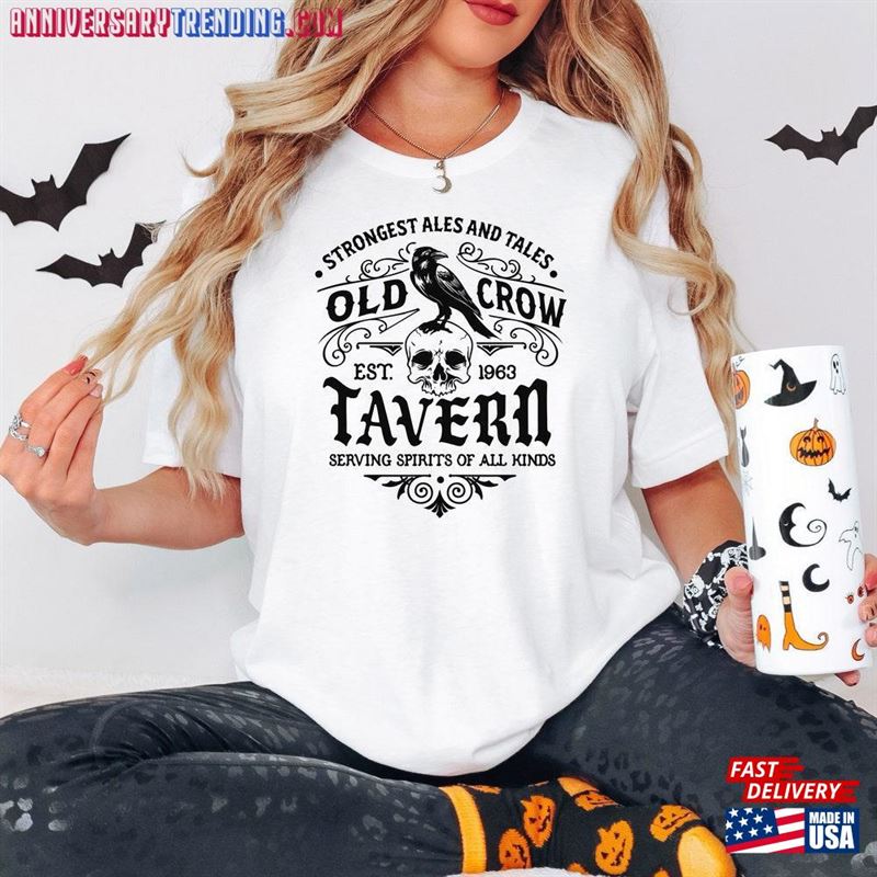 Old Crow Tavern Sweatshirt Mystical Sweater Salem Witch Shirt Hoodie Unisex