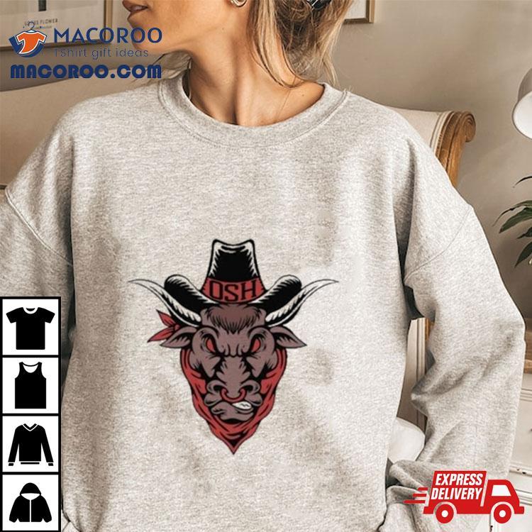 Old School Hats Bull Custom Printed Shirt