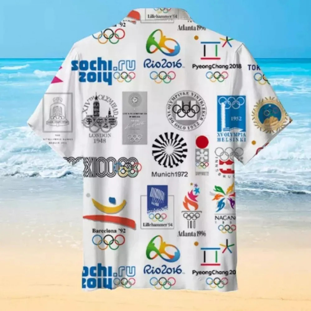 Olympic Games Short Sleeve Hawaiian Shirt