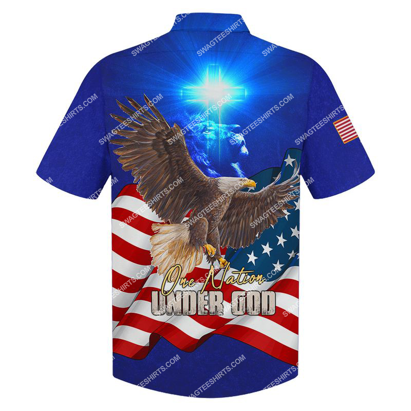 One Nation Under God All Over Printed Hawaiian Shirt