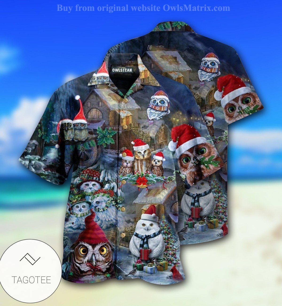 Owls Love Christmas Happy Limited Hawaiian Shirt