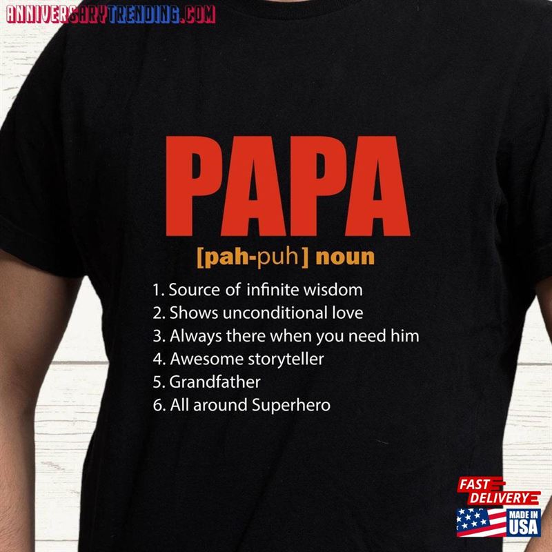 Papa Grandfather T-Shirt Father’s Day Shirt Hoodie