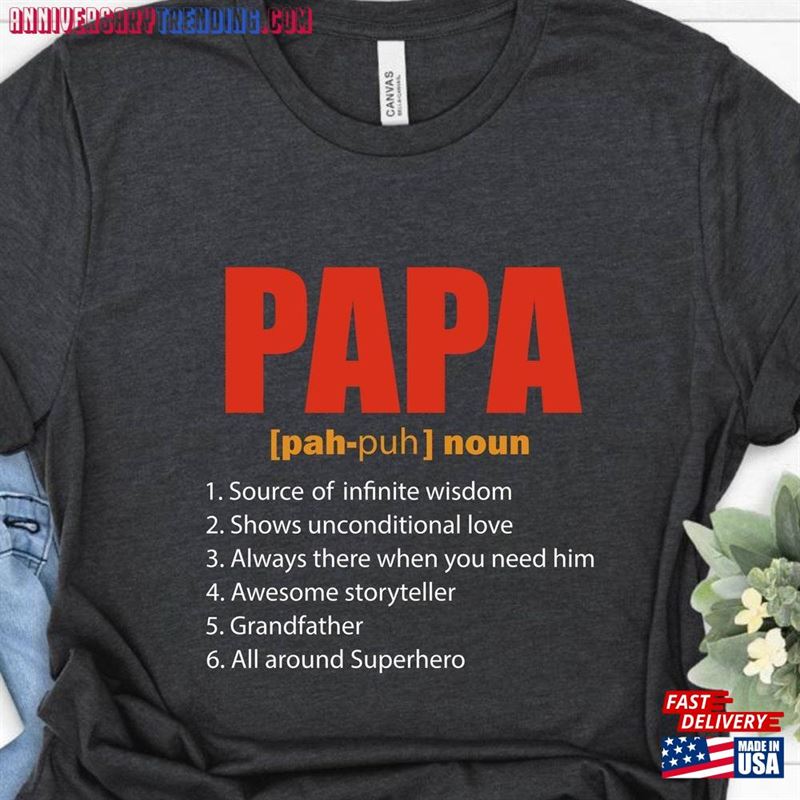 Papa Grandfather T-Shirt Father’s Day Shirt Hoodie