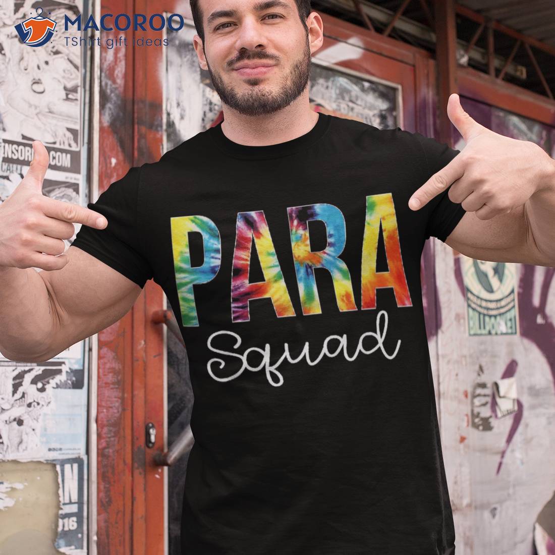 Para Squad Tie Dye Appreciation Day Hello Back To School Shirt