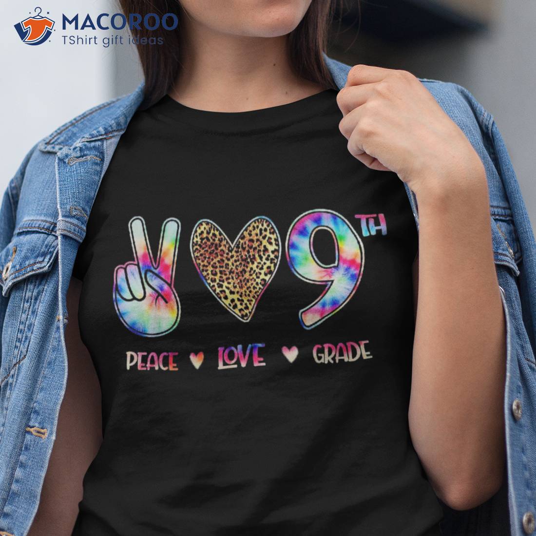 Peace Love Ninth Grade Squad Back To School Gift Shirt