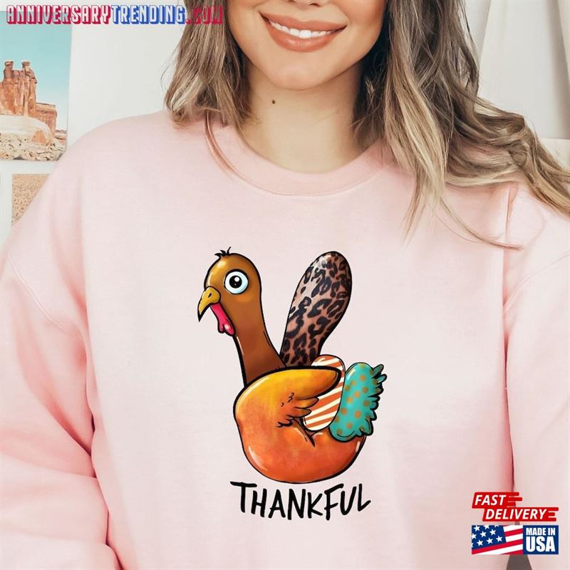 Peace Sign Turkey Sweatshirt T-Shirt