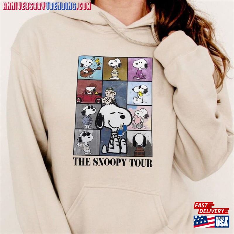 Peanuts Eras Tour Shirt Snoopy Charlie Cute Dog Lover Sweatshirt Unisex