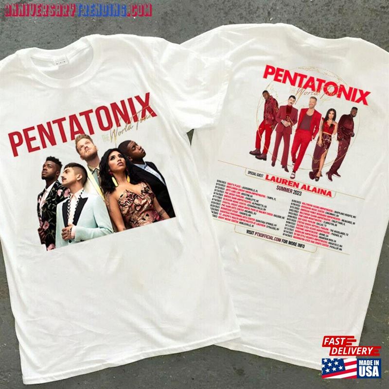 Pentatonix The World Tour 2023 T-Shirt Sweatshirt Concert Shirt Classic Hoodie