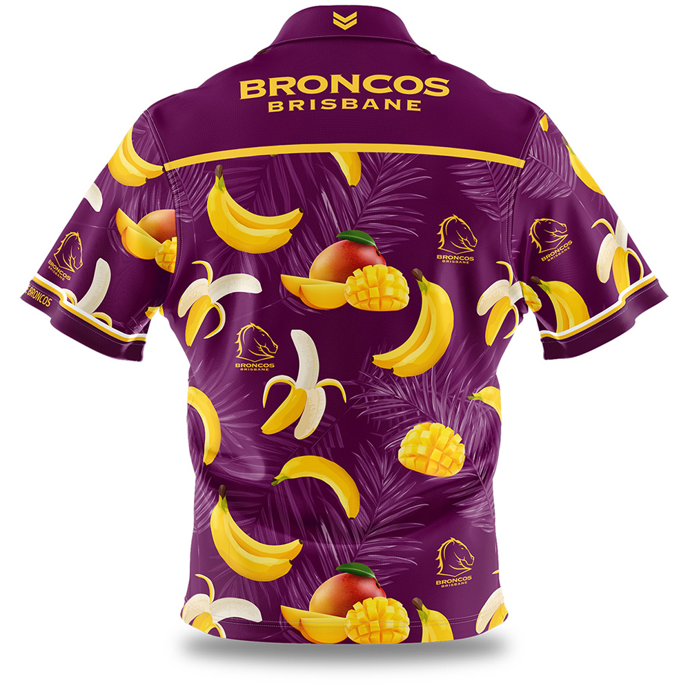 Personalized Brisbane Broncos Tropical Fruit Hawaiian Shirt