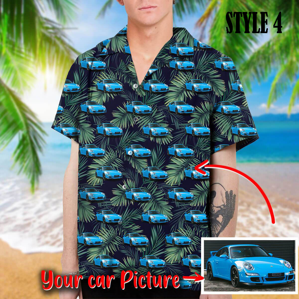 Personalized Car Collection Hawaiian Shirt