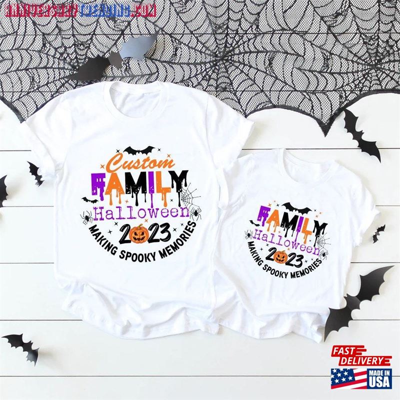 Personalized Family Halloween Making Spooky Memories Shirt Matching Shirts Custom Classic Hoodie