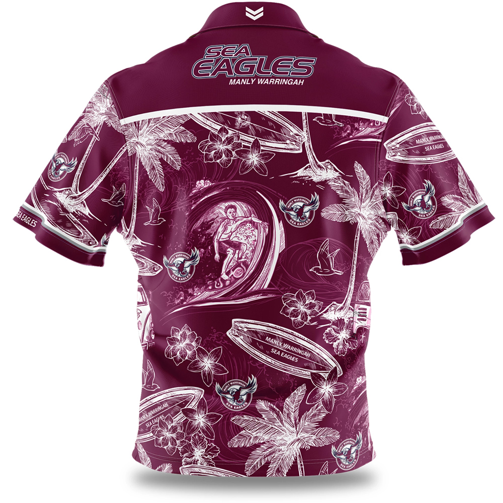 Personalized Manly Warringah Sea Eagles Hawaiian Shirt