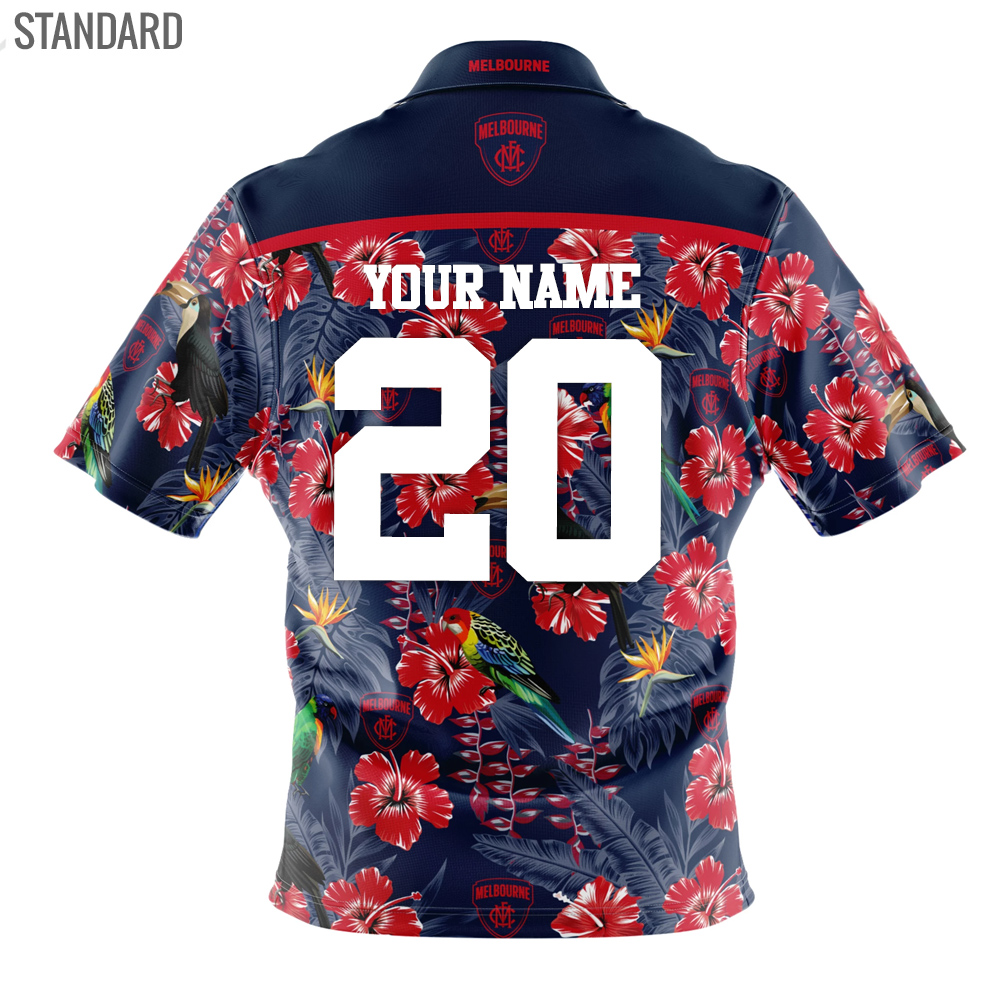 Personalized Melbourne Demons Afl Hawaiian Shirt