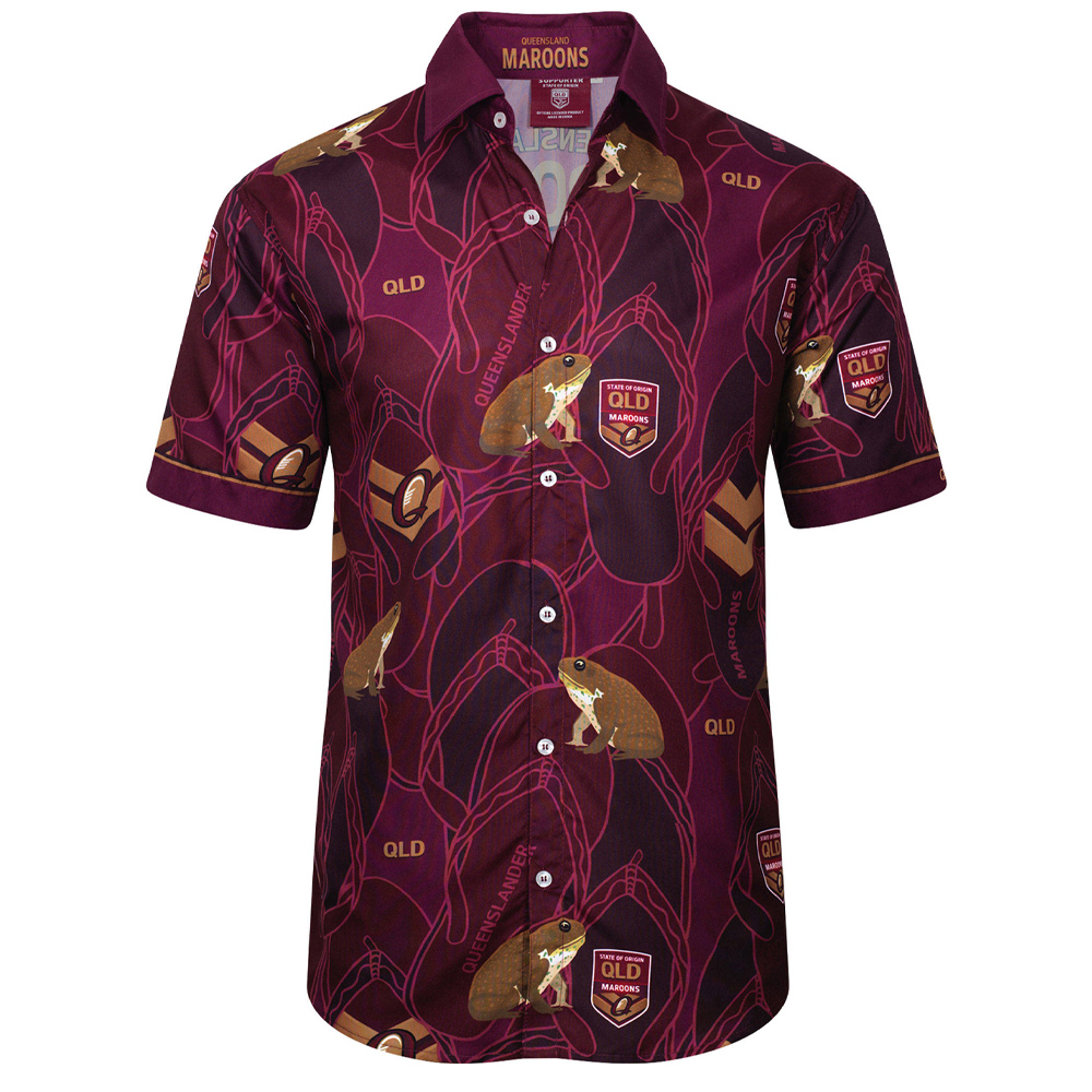 Personalized Queensland Maroons State Of Origin Hawaiian Shirt